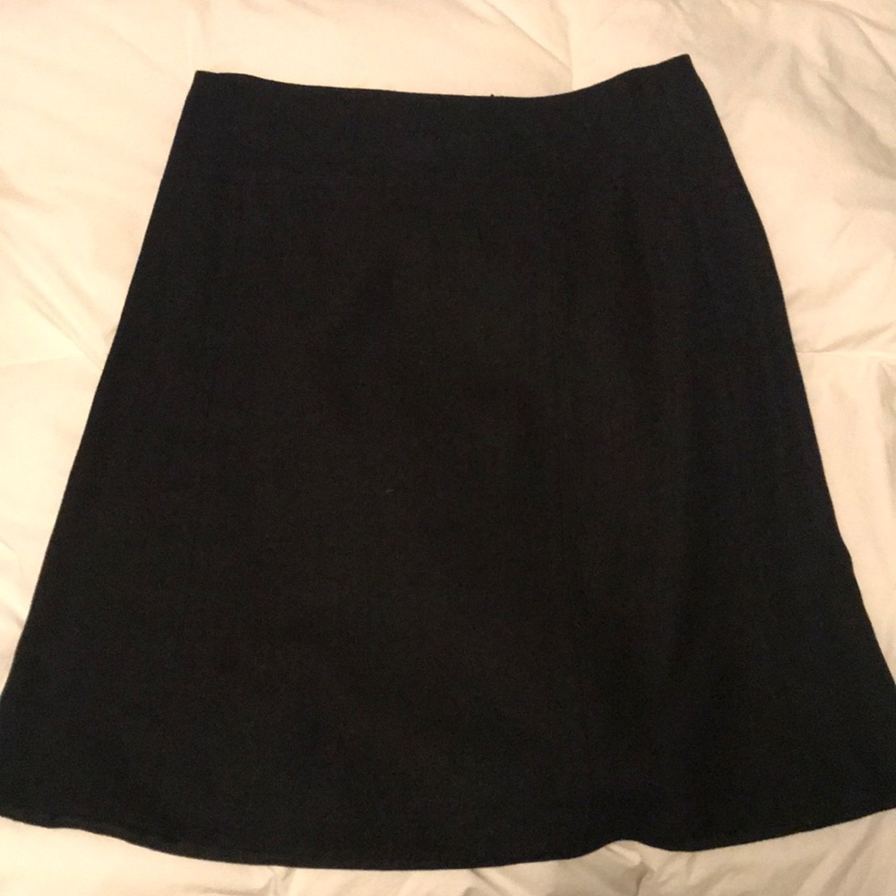 Black wool skirt
